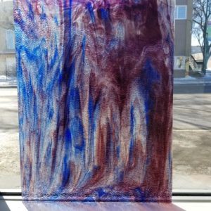 Purple/Blue Streaky Cathedral Ripple PW238LLR