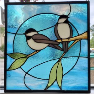 "Pair of Chickadees"