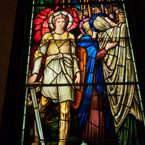 Restoration of Morris and Co. The Crucifixion All Saints Anglican Church Winnipeg (10)