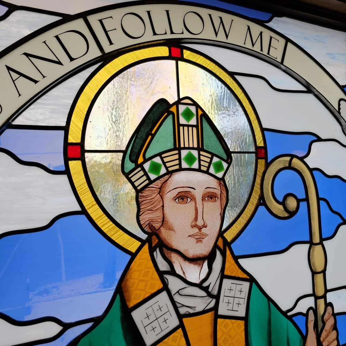 Featured image for “St. Chad Window, Installed at St. Andrews Anglican Church”
