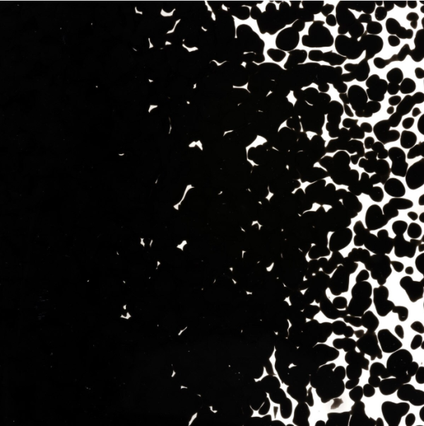 Stiff Black Opalescent Medium Frit 000101-0002-F -P001
