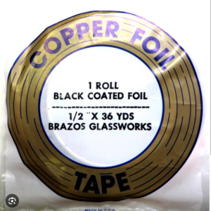 Edco 1/2" Black Backed Copper Foil