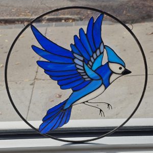 The Glass to Make "Blue Jay in Flight"