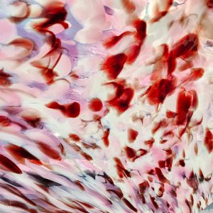 Fremont Hand Blown P1 256 Pink Red and White SF