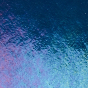 Aventurine Blue Transparent Rainbow Iridescent BU 001140-0031-F