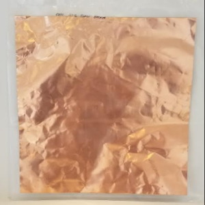 Edco 12" x 12" Black Backed Copper Foil Sheet