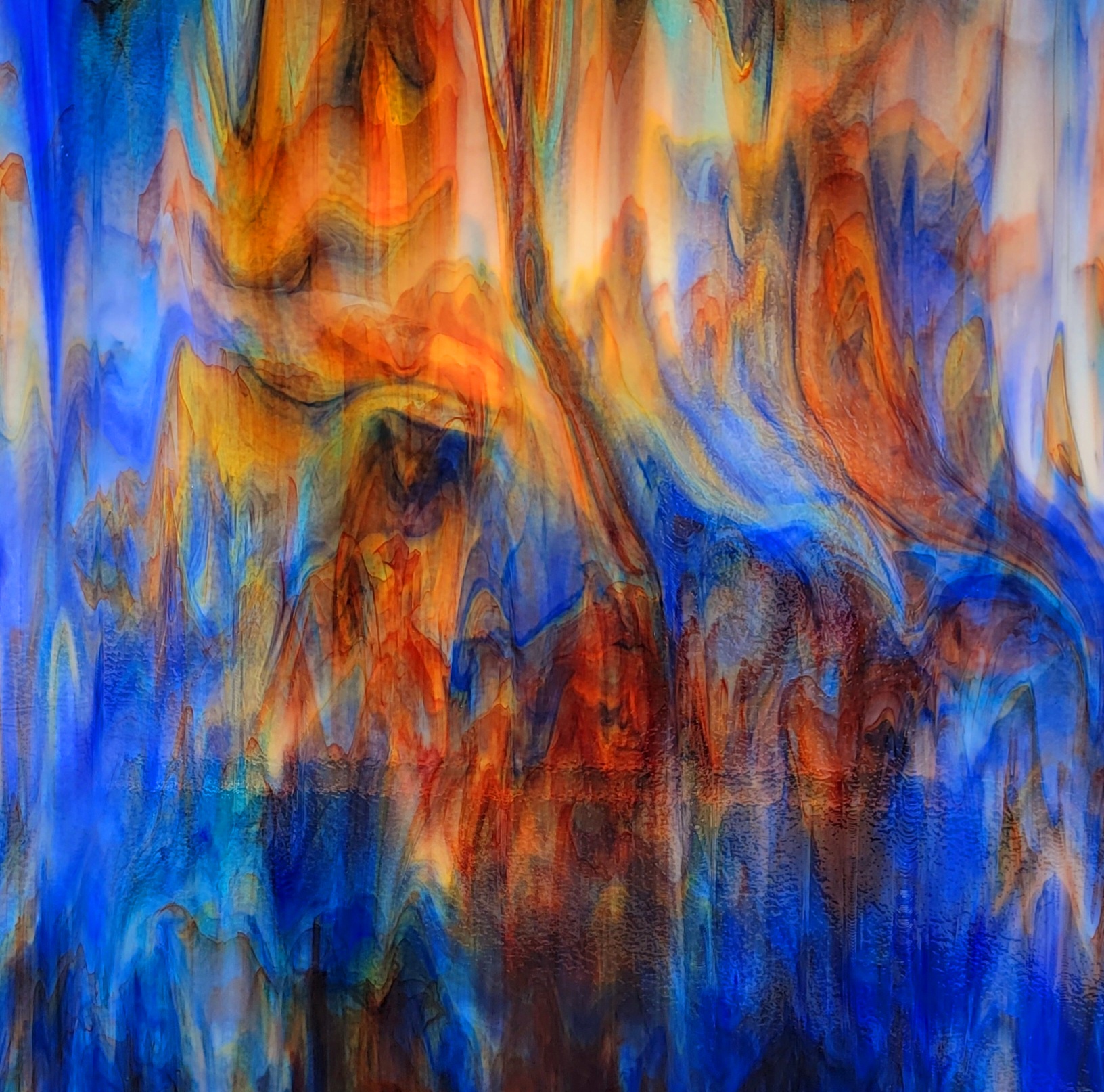 Uroborus 60-94-5 Three blues, yellow, red and amber mix. - Image 3