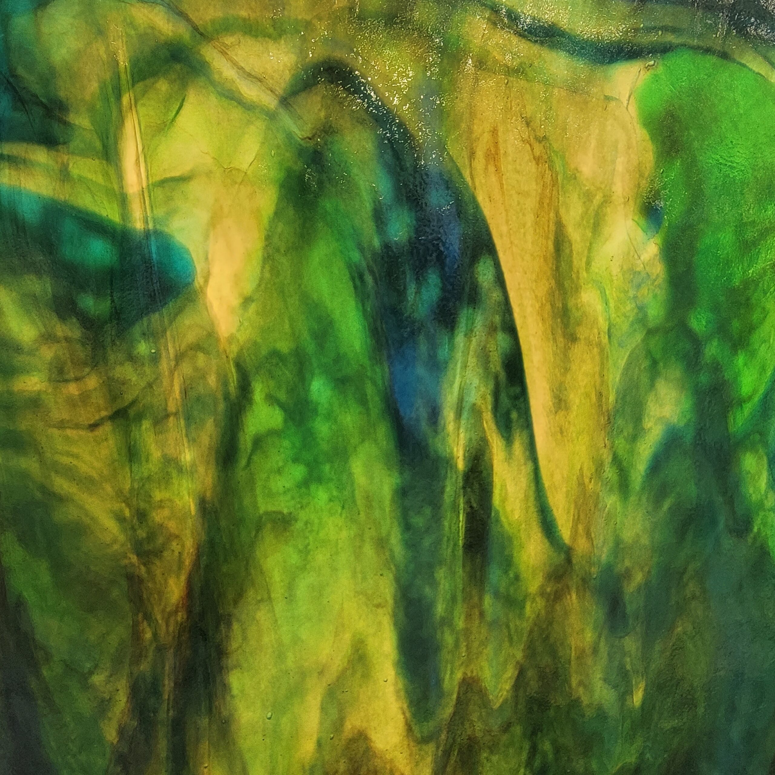 Youghiogheny Silver Yellow, Green and Turquoise Stipple - Image 3