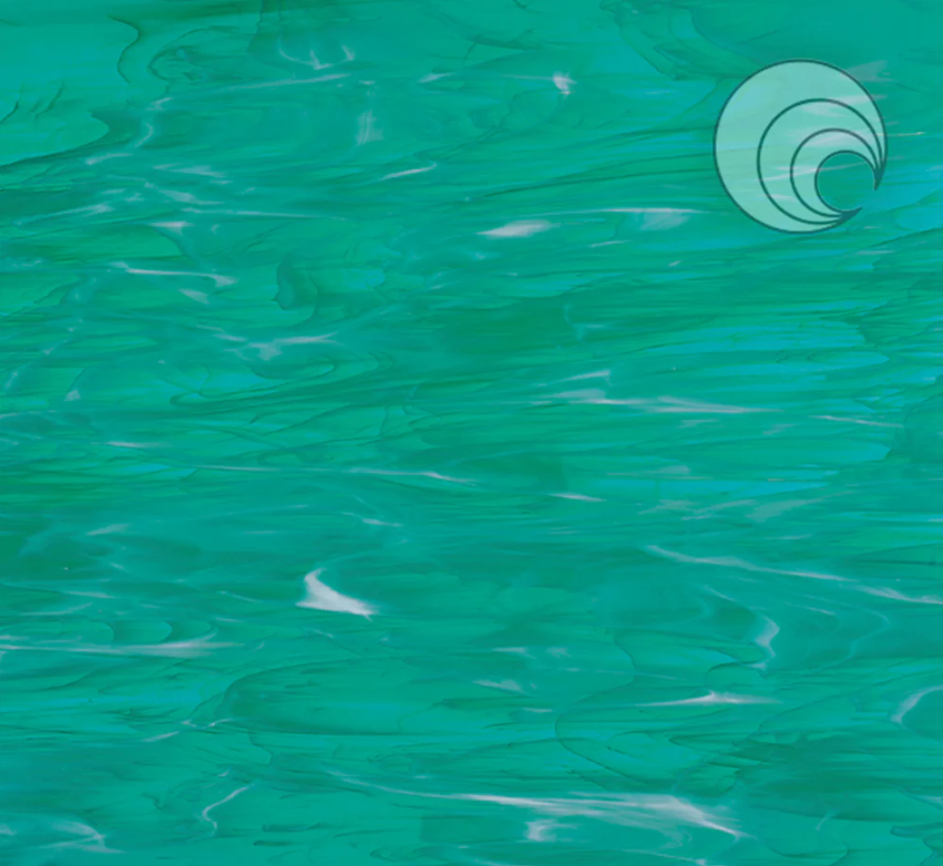 Featured image for “Teal Green/White Wispy Smooth Fusible OGT823.92SF”