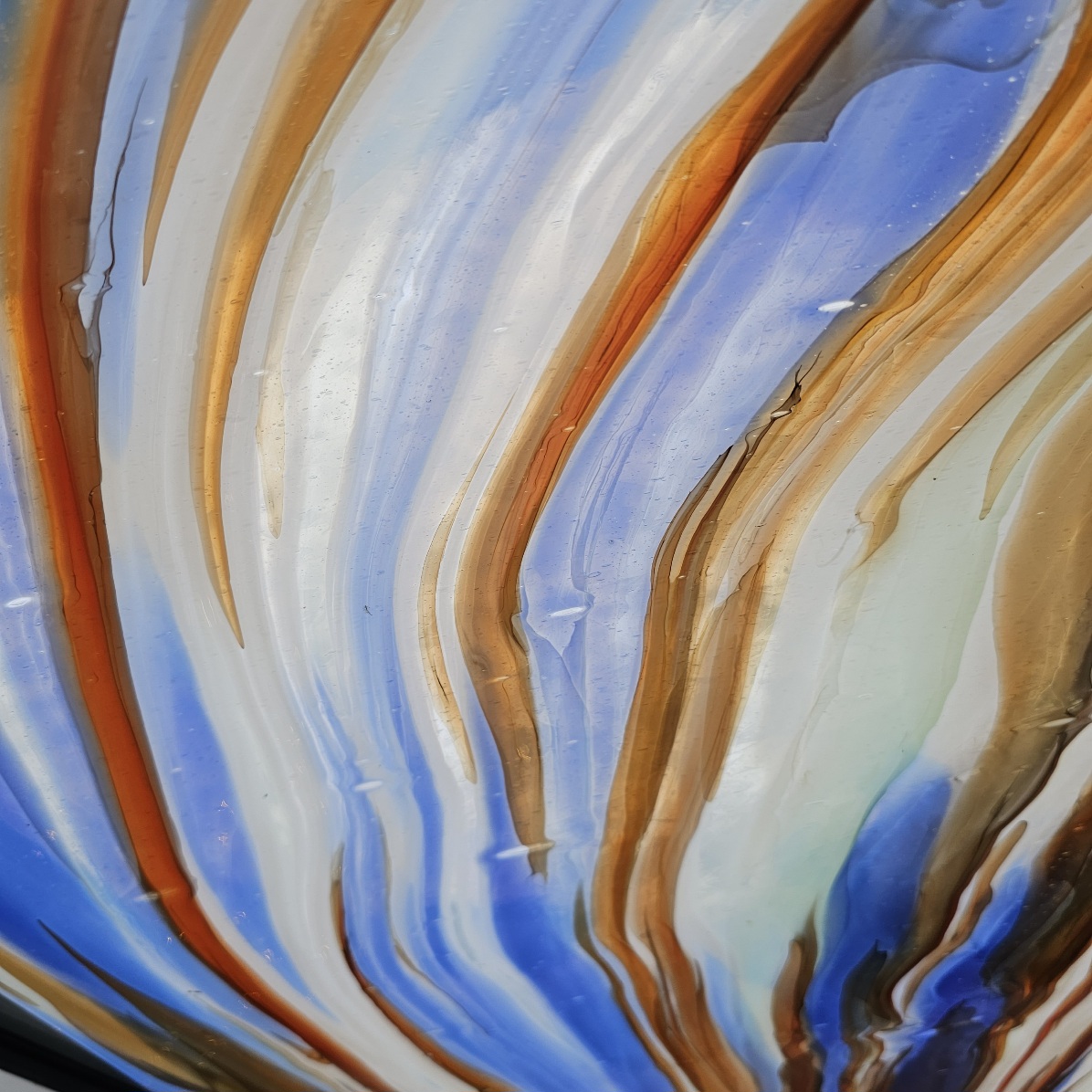 Featured image for “A.C. Fischer Blue, Orange, White and Aqua Streaky”