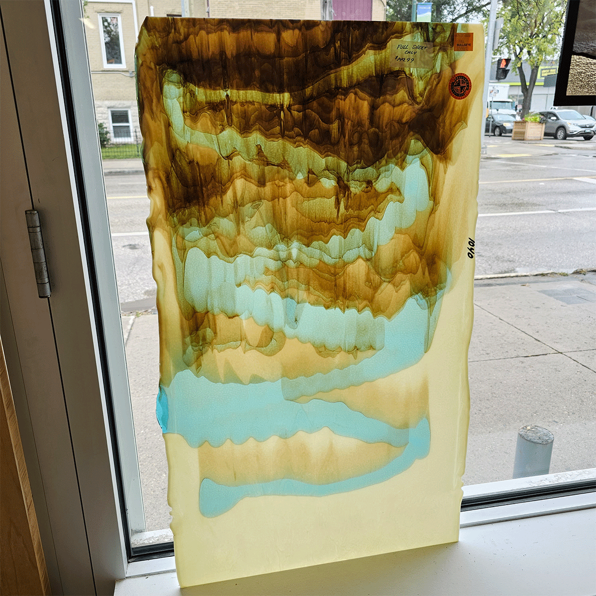 Featured image for “BULLSEYE FRENCH VANILLA WITH LT TURQOUISE BLUE 2-COLOR MIX, INFUSION 002537-90”