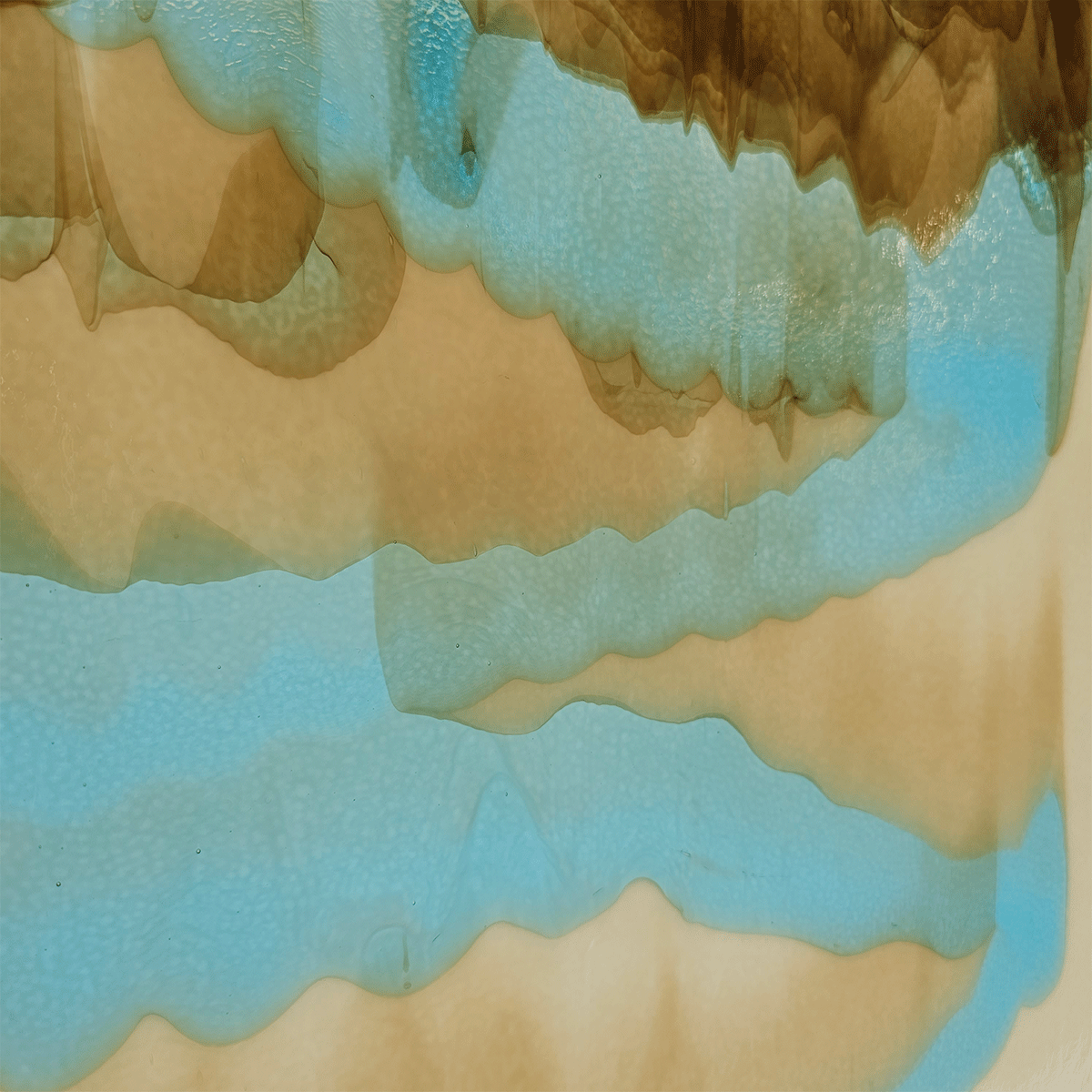 BULLSEYE FRENCH VANILLA WITH LT TURQOUISE BLUE 2-COLOR MIX, INFUSION 002537-90 - Image 3