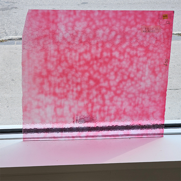 Featured image for “Bullseye Curious Cranberry Pink Spot Mottle”