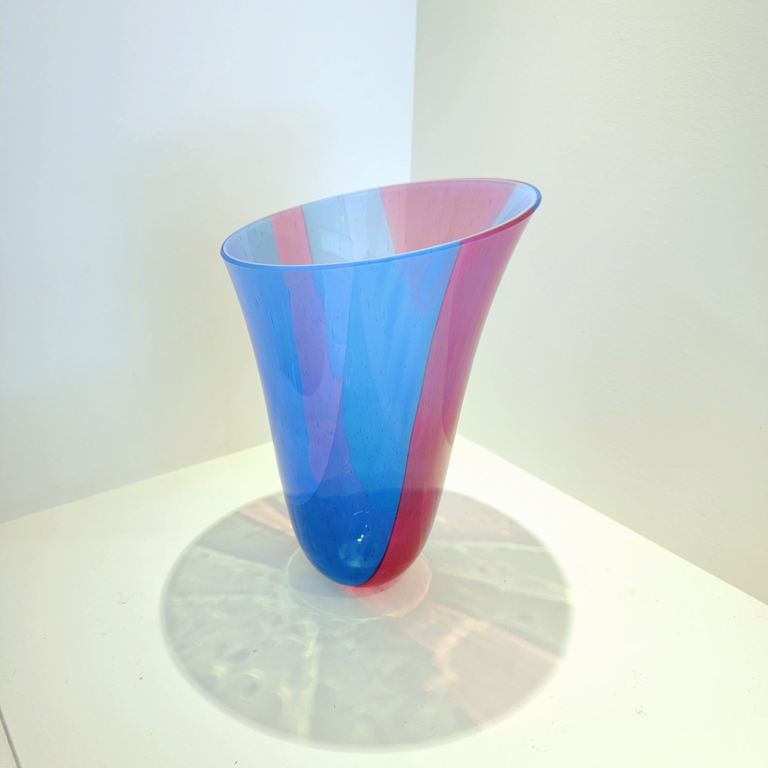 Featured image for “Deep Vessel 3 Blues and Cranberry Pink”