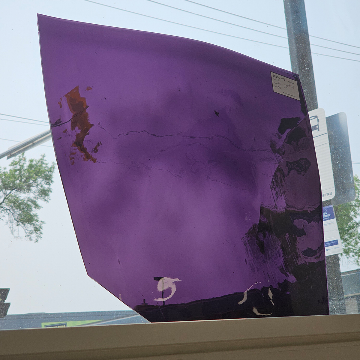 Fremont Hand Blown F 132 Purple Flashed - Image 2