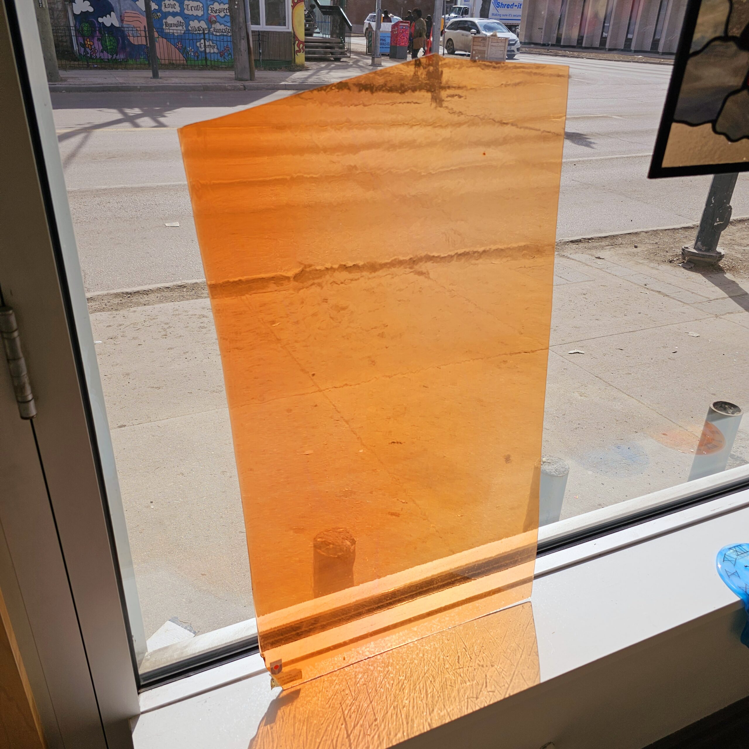 Lamberts Apricot Pink on Clear Flashed - Image 2