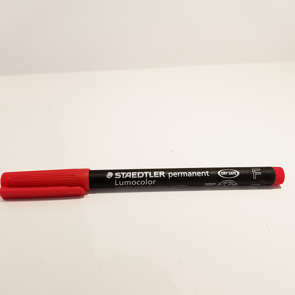 Featured image for “Staedtler Lumocolor Permanent Tip Red Marker”