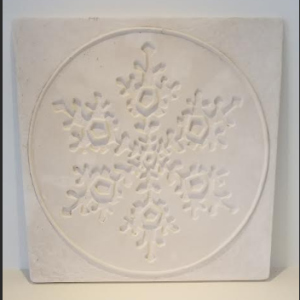 Creative Paradise Texture Mold Square Snowflake